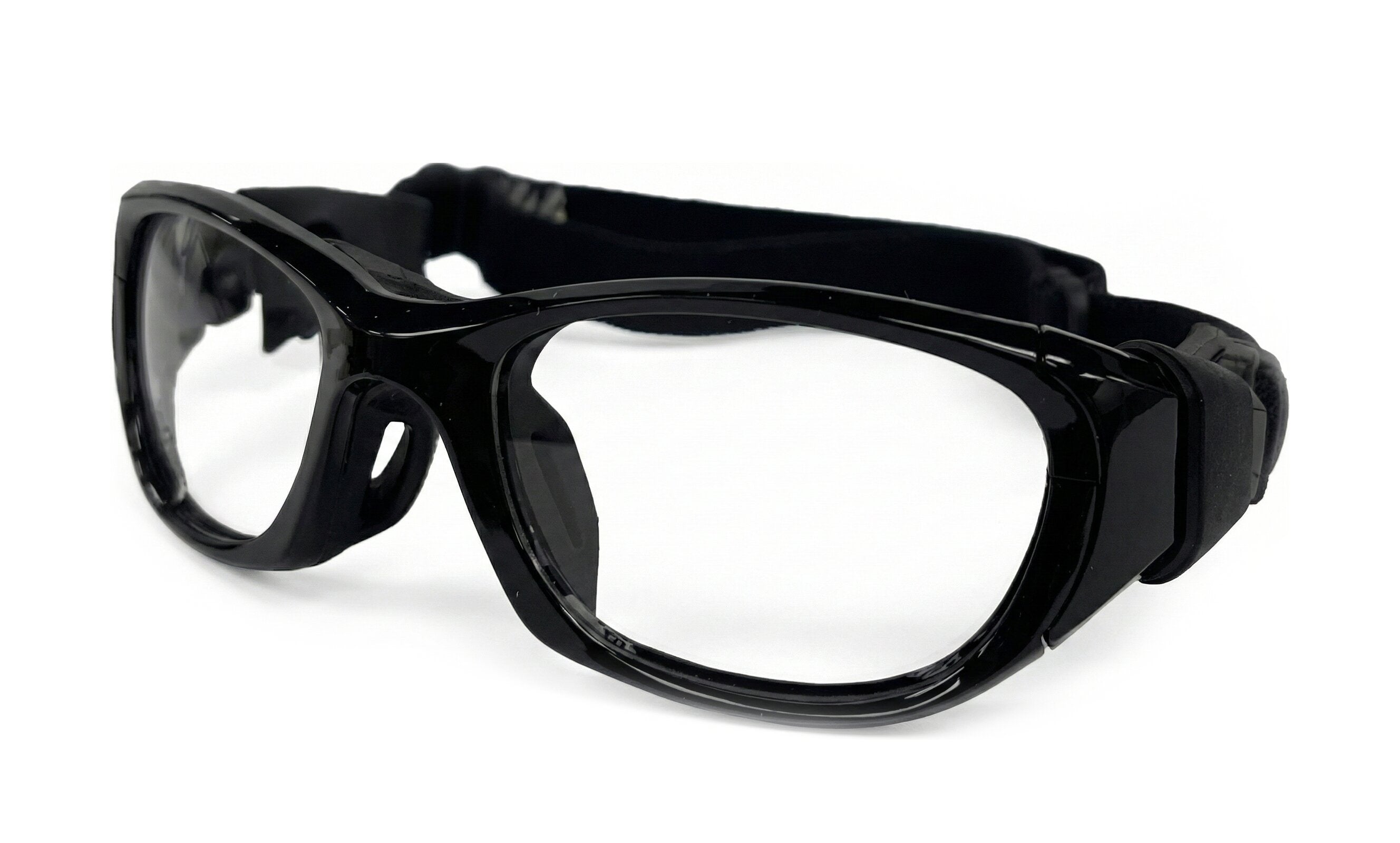 prescription work goggles Rec Specs RS-51 Sports Goggles| Optics Outfitter Shiny Black / Wide (55)