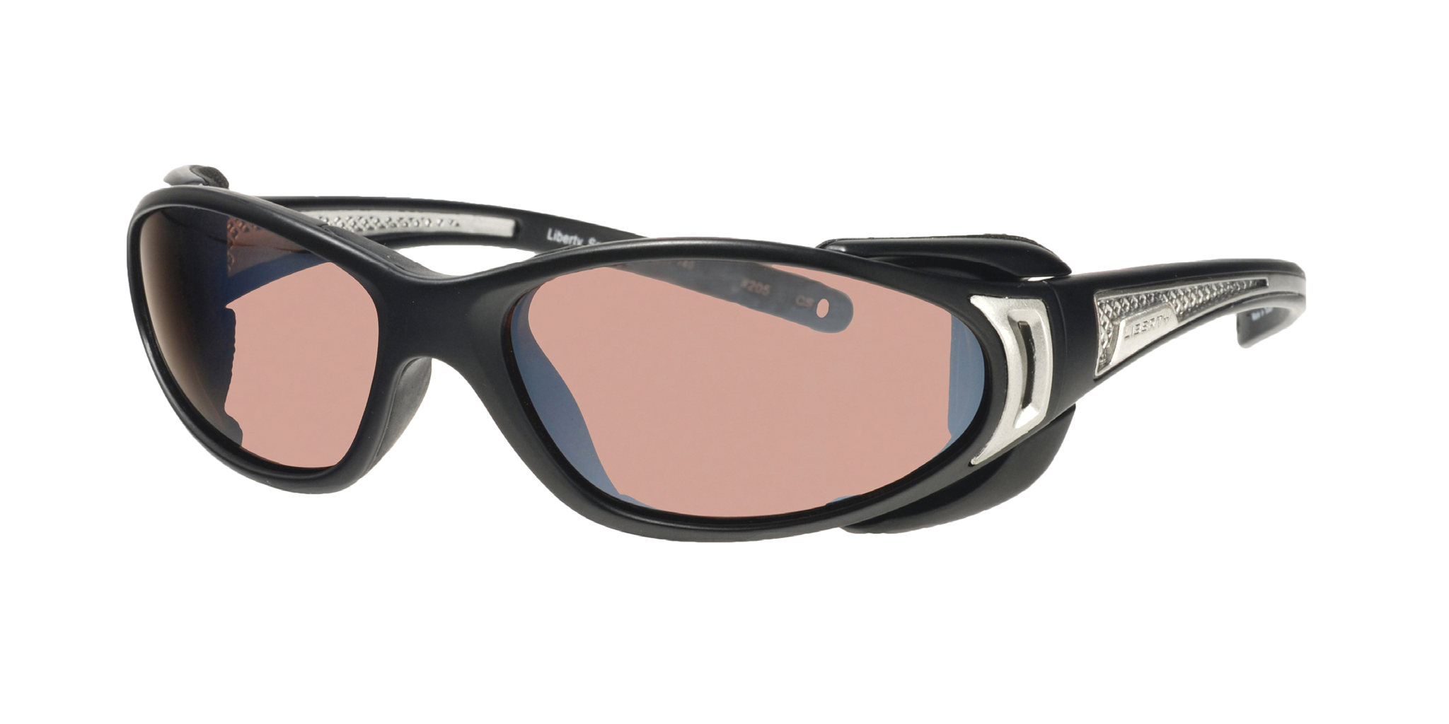 Choppers Motorcycle Riding Glasses - Foam Padded, Shiny Black Frame, Mirror Lens